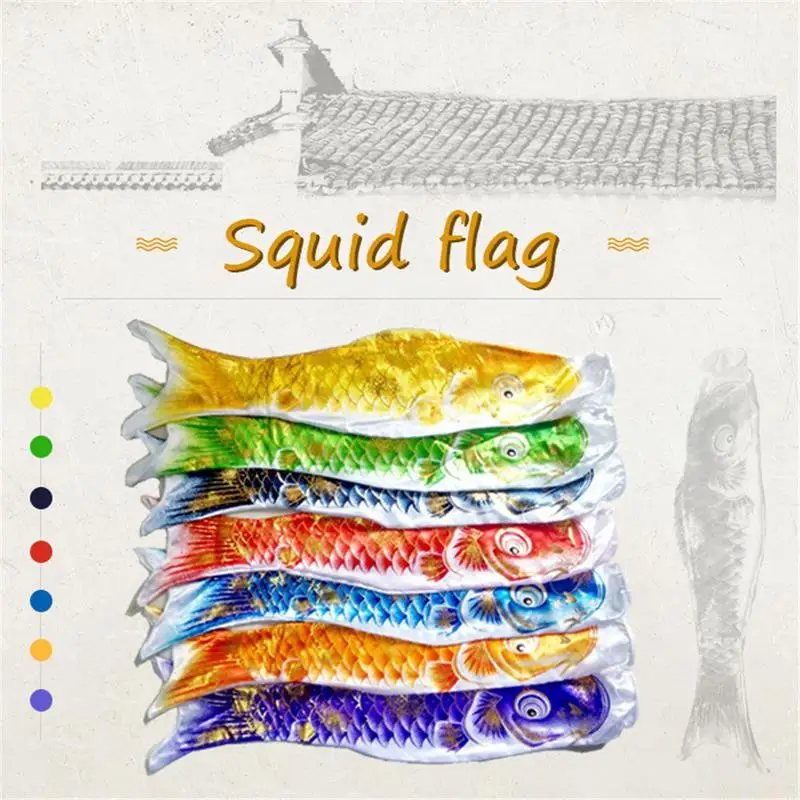 

3D Japanese Carp Flag Carp Banners Windsock Windsock Carp Spray Windsock Streamer Cartoon Colorful Fish Flag Koinobori Kite