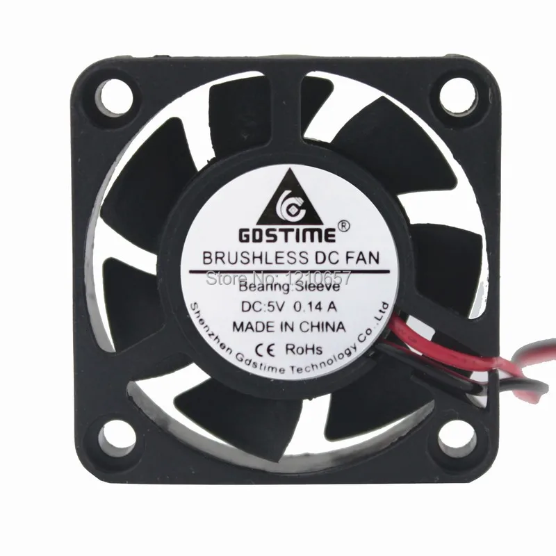 

500 Piecs LOT 40mm x 10mm 4010 4cm 5V 2Pin Brushless Radiator Cooler Fan DC Ventilation Cooling Fans