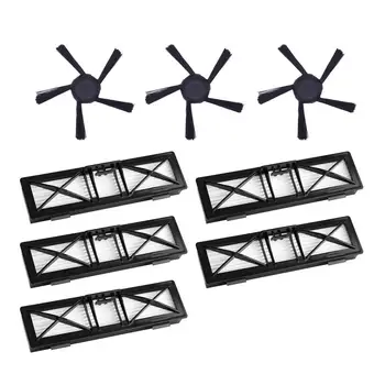 

5Pcs Ultra Performance Filters & 3Pcs 5-Arms Upgraded Side Brushes Kit Replacement For Neato Connected D5 D6 D7 Wi-Fi Enabled