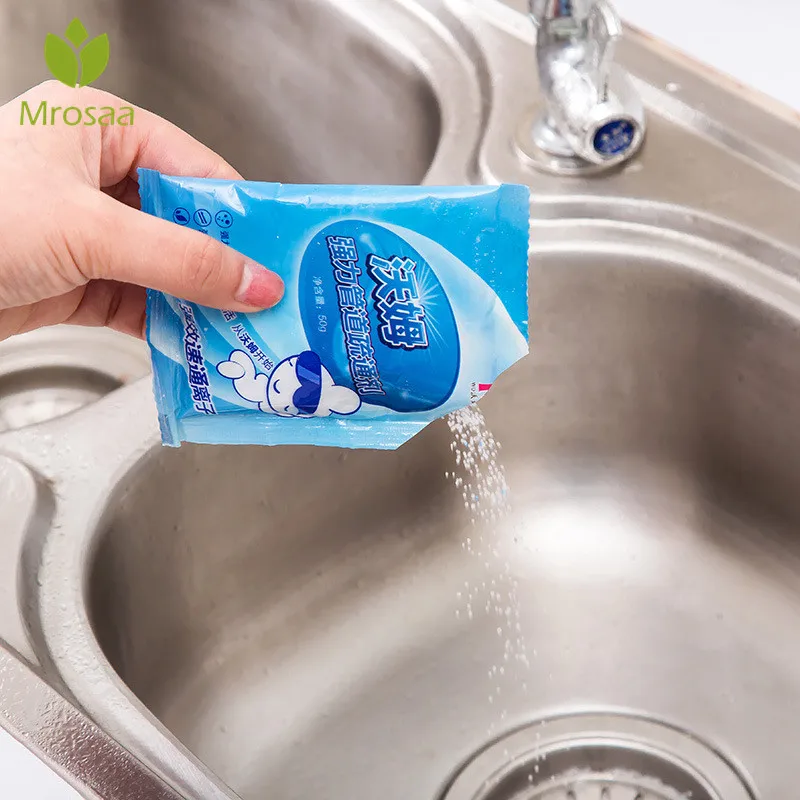 

Powerful sink drain cleaners Sticks sewage decontamination to deodorant The kitchen toilet bathtub sewer cleaning powder 50g/pac
