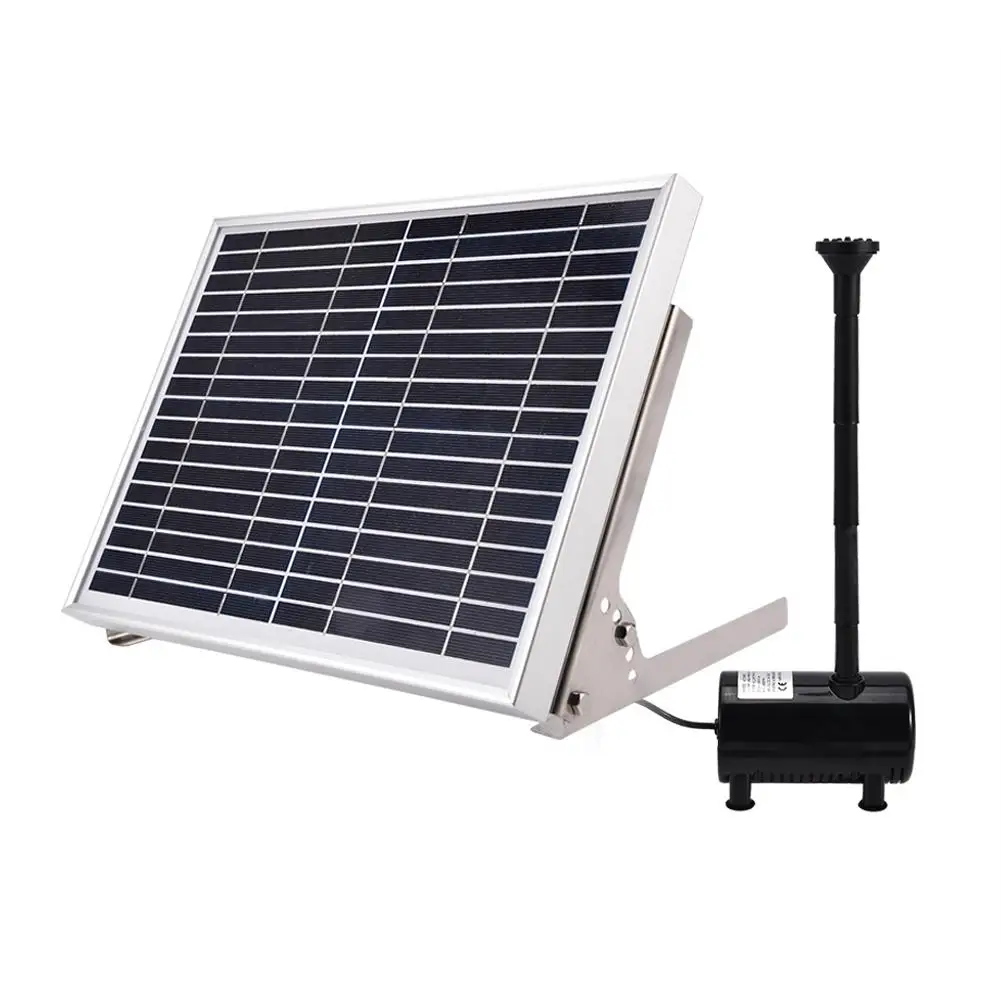 

Solar Water Fountain10W Power Storage Remote Control Pond Solar Submersible Water Pump fountain