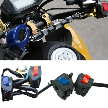 

Professional 2pcs 125 7'' 8" 22mm Plastic Black Motorcycle Switch Assembly Handle Steering Switch Handlebar Control