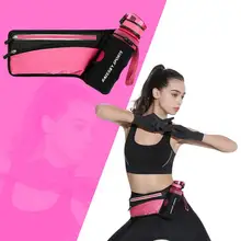 Бег Фитнес Йога Путешествия Фанни пояс с держателем бутылки воды Универсальный Регулируемый спортивный пакет бег пояс для IPhone