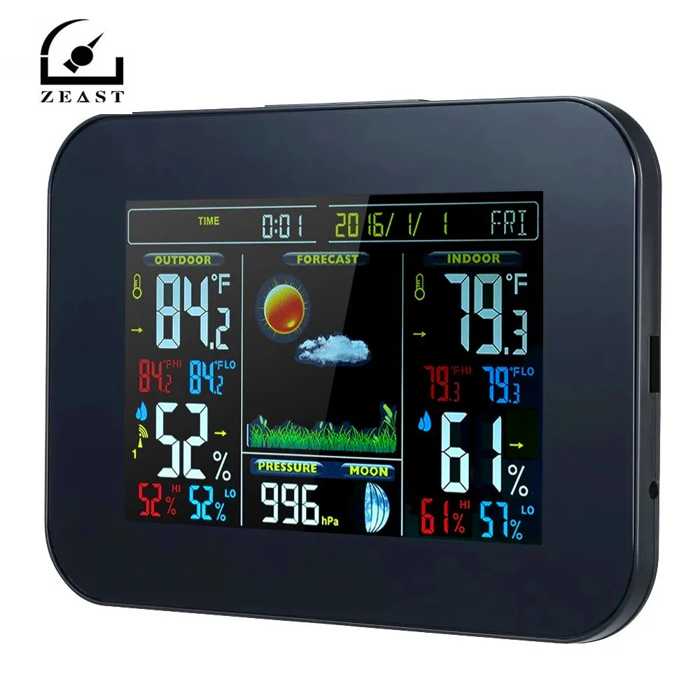 Buy EU Plug Wireless Weather Station Color Weather
