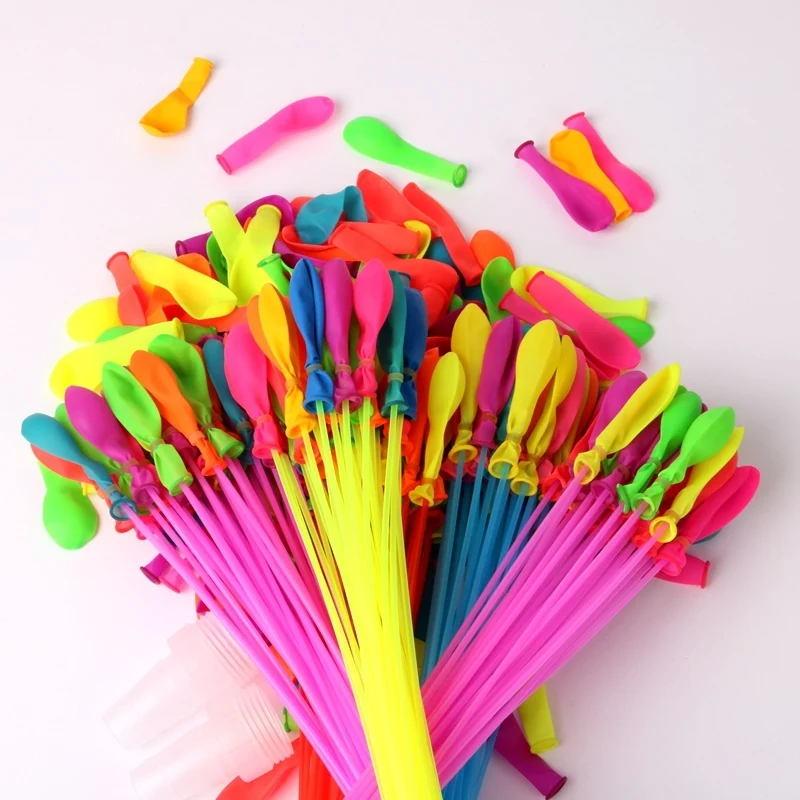 

111pcs/bag Filling Water Balloons Funny Summer Outdoor Toy Balloon Bundle Water Balloons Bombs Novelty Gag Toys For Children