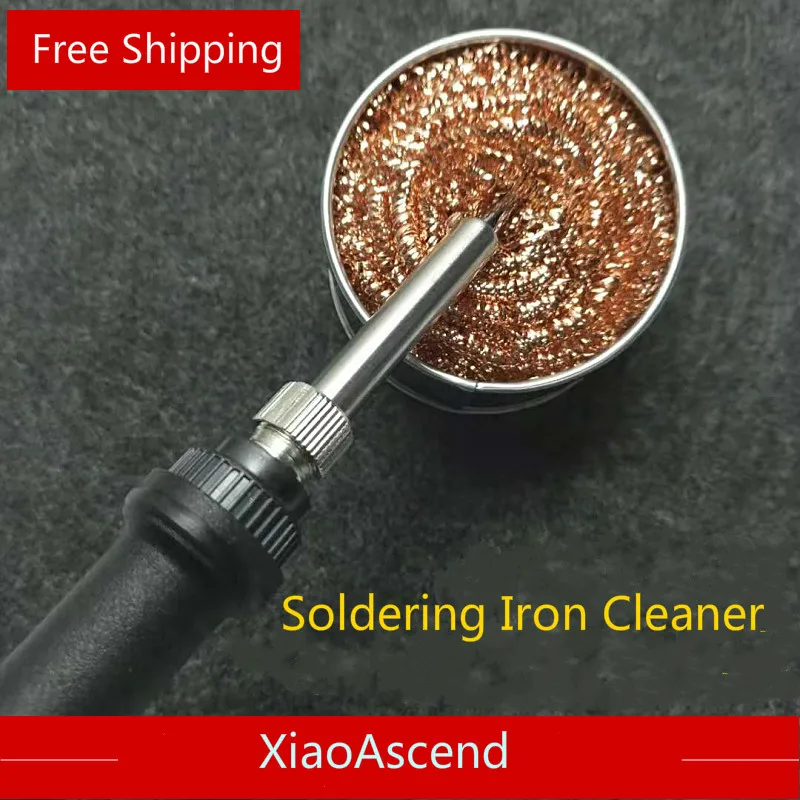 

2pcs Steel Wire Ball for Electric Soldering Bit Cleaner Welding Solder Iron Tip Residue Remove