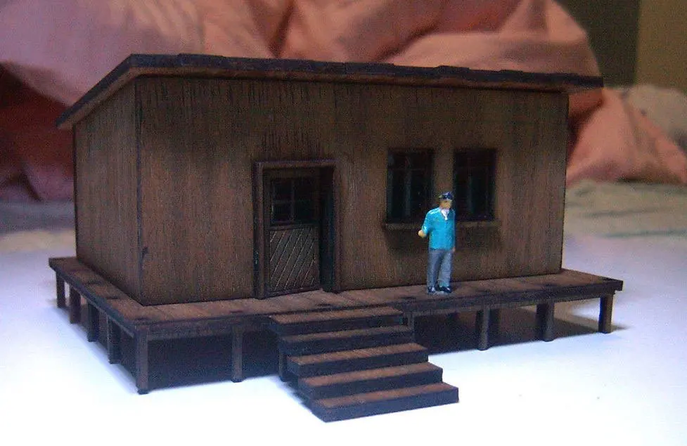 

1 / 87 Ho Wood House Model Building Sand Table Railway Architectural Scene Around Scene Model Train Ho Scale Kits