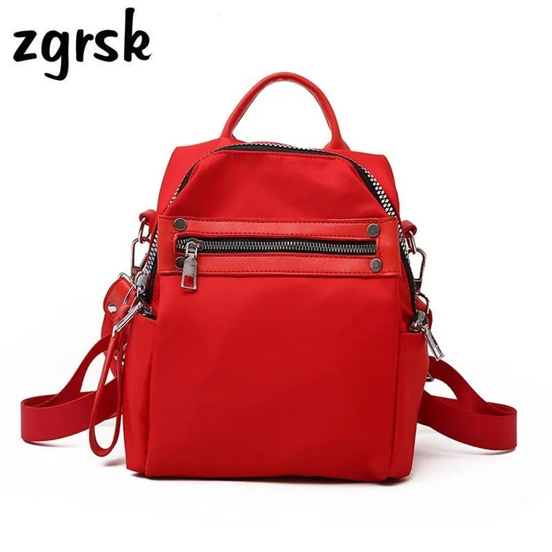 

Nylon Women Backpack Waterproof Female School Bags For Teenagers Travel Bags Knapsack Casual Rucksack For Ladies Shoulder Bag