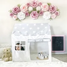 Детская игровая палатка в скандинавском стиле, хлопок, холст, принцесса, замок, игровой дом, игрушки для мальчиков и девочек, детские подарки