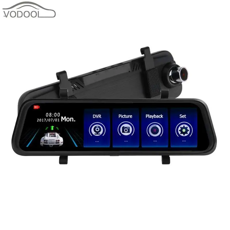 

9.88 Inch IPS 2.5D Car Rearview Mirror DVR Camera Dual Lens Video Recorder Night Vision Dash Cam Driving Recorder