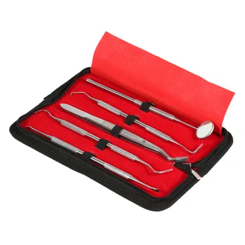 

6Pcs Dental Teeth Whitening Deep Cleaning Care Tool Stainless Steel Tartar Remover Picks Scraper Mirror Oral Hygiene Kit
