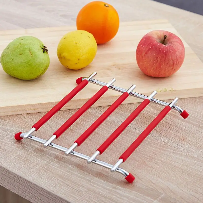 1 قطعة الإبداعية سبائك الزنك سيليكون حصيرة ل وعاء الحرارة العزل طاولة طعام الحصير المفارش سادة تحديد الموقع الأحمر