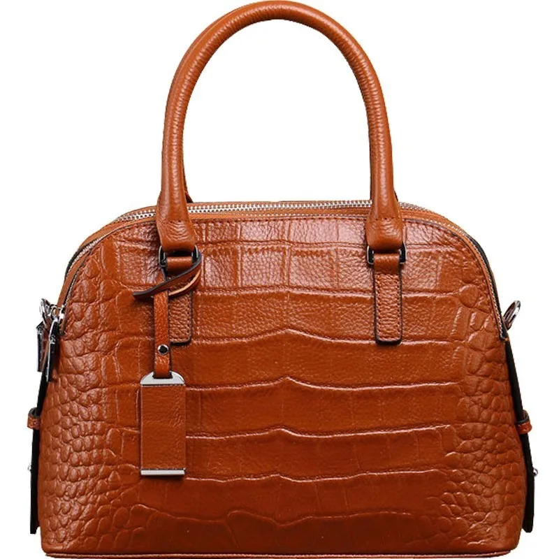 

2019 Really Crocodile Genuine Leather Shell Bags Designer Handbags Women Famous Brands Female Shoulder Tote Bag Bolsas Feminina