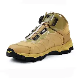 ESDY Открытый свет quick reaction ботинки для походов Автоматическая пряжка Походные сапоги мужские прогулочная обувь