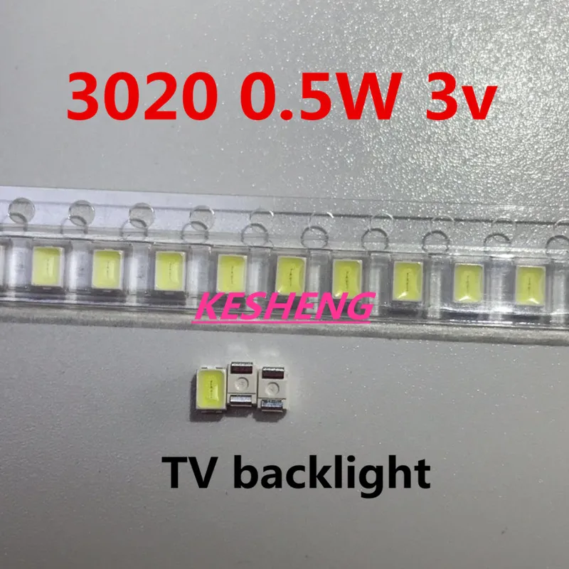 200 шт. светодиодная подсветка EVERLIGHT 0 5 Вт 3 в 3020 3021 3022 холодный белый ЖК экран с