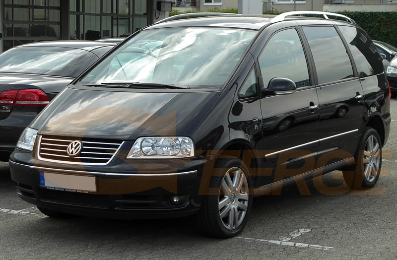 Для Volkswagen VW SHARAN 2000-2010 галогенные фары отличное Ультра яркое освещение CCFL ангельские глазки комплект Halo Кольцо