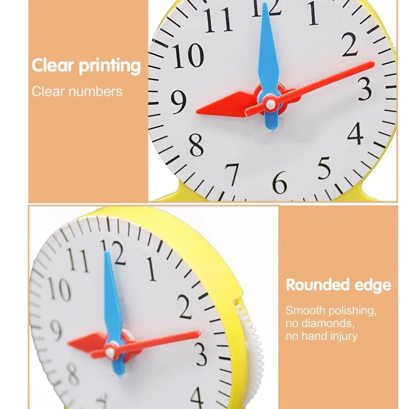  Learning Time Clock Early Education Toys For Children Baby Model Teaching Baby Born Intelligence To - 33002462908