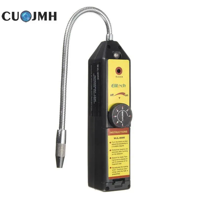 

Halogen Leak Detector With Probe Safety Protection Tools Household Halogen Gas Refrigerant Leak Detector Freon Gas Analyzer