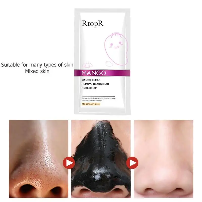 

Nose Mask Charcoal Blackhead Remover Shrink Pores Nose Repair Deep Cleaning Skin Care Peel Off Masks Purifying