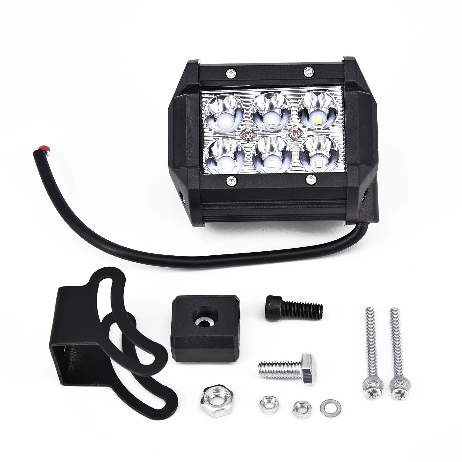 

4" 18W Spot LED Light Work Bar Driving Fog Lamp For Offroad SUV 4WD Car Truck