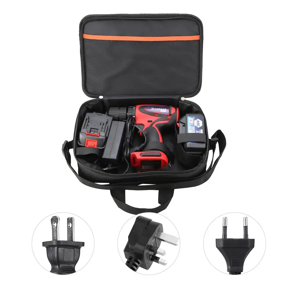 

36V Lithium Battery Operated Cordless Power Drill Rechargeable Electric Screwdriver new