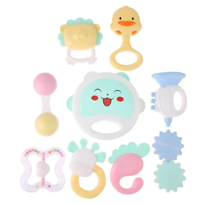 

Baby Rattles Toys Cute Baby Toys Newborn Teether Hand Bells Baby Toys 0-12 Months Teething Development Infant Early Educational