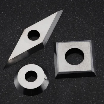

3pcs/set Tungsten Carbide Inserts Milling Cutter Set Square/Round/Diamond Shape for Wood Turning Working Lathe Tool