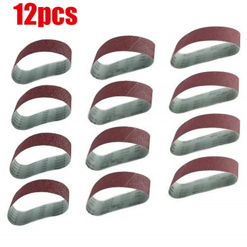 

12pcs/Set Grinding Sanding Belts 40/80/120 Grit Aluminum Oxide 533 x 75mm for Sander