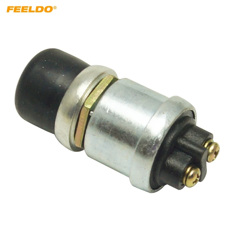 

FEELDO Waterproof 12V 20A Car Boat Track Lawn Mower Switch Horn Engine Start Momentary Switch Push Button MX#5704