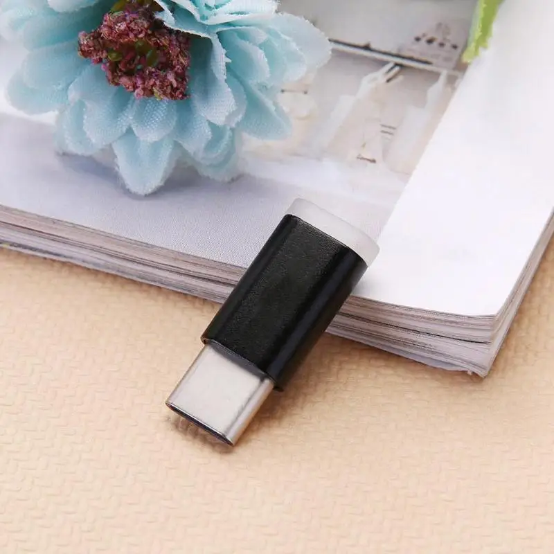 

Type-C Converter Adapter, Portable Metal Micro USB Female to Type-C Male Adapter USB-C Charging Data Sync Connector