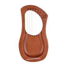 Уолтер. 7-String деревянный Лира Арфы металлическими струнами из березы твердый лесенка из дерева и веревки инструмент с сумкой для переноски WH06