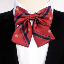 Мужская и Женская галстук-воротник цветок студенческая школа стюардесса Банк Счетчик для отеля специальный воротник цветок лук