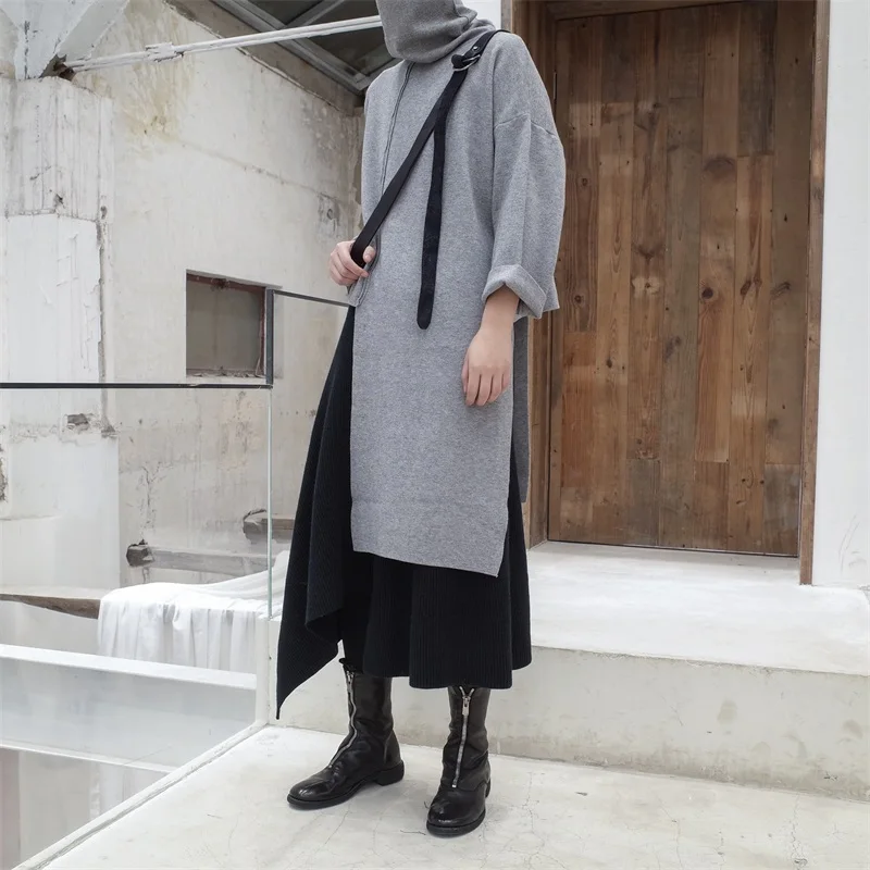 [EAM] 2020 New Spring Autumn High Collar Long