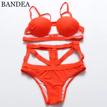 

BANDEA Swimsuit Female Swimwear Sexy Bikini Set Bathing Suit Women Swimwear High Waist Bikini Push Up Woman Swimsuit Monokini