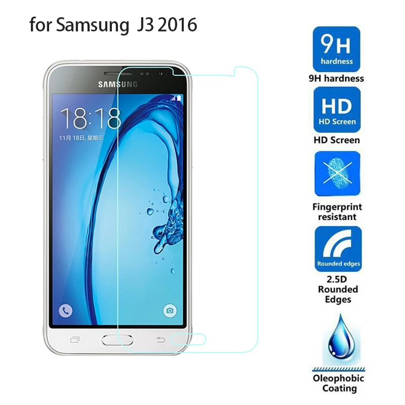 Для Samsung Galaxy J3 J5 J7 2016 закаленное стекло J1 mini J120F 2.5D 9H экран для 2017 J330 j530 J730 защитная
