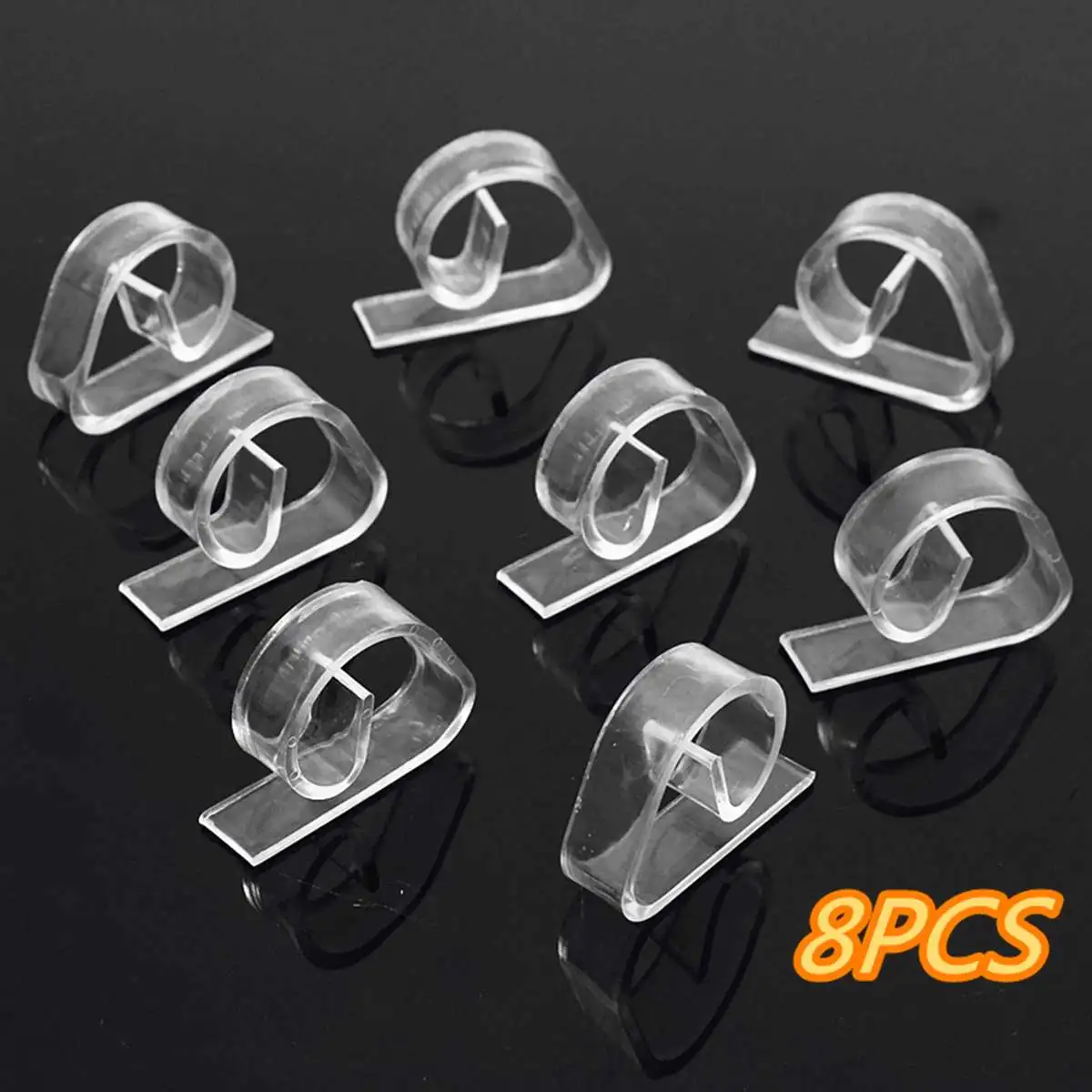 

New 8Pcs/Set PlasticTransparent Tablecloth Tables Useful Clips Holder Cloth Clamps Party Picnic Wedding Prom Board Stable Clips