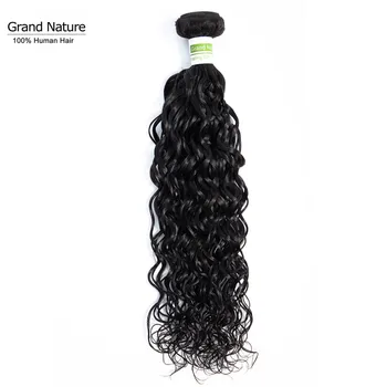 

Grand Nature 100% Brazilian Virgin Hair one bundle water wave 100% pineapple Wave human hair weaves can buy 3 or 4pcs