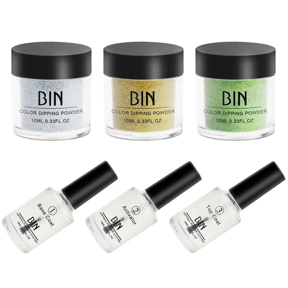 

New Dipping Powder Nail Acrylic Powder Set Nails Dip Powder Gel Manicure Supplies Nail Art Beauty Tool Skin-friendly Convenient