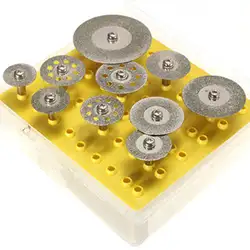 10 шт./компл. 16-40 мм Алмазный диск для резки лезвия диски вырезать выключатель роторные инструменты