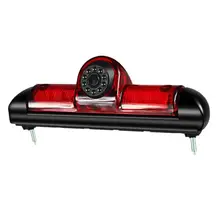 VODOOL Auto 3rd Luce di Freno Videocamera vista posteriore IP68 Impermeabile LED di Visione Notturna Della Macchina Fotografica Per Citroen Jumper Fiat Ducato Peugeot Boxer