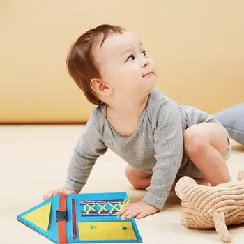 

Infant Children's Buckle Zipper Button Puzzle Toy Toddler Early Learning Basic Life Skills Educational Teaching Aid