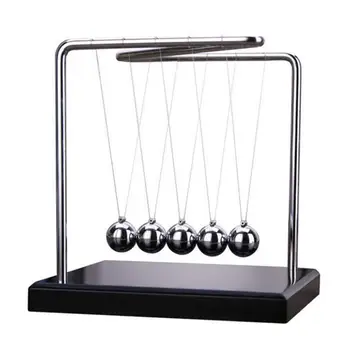 

AUGKUN Z-Shape Newtons Cradle Balance Balls with Wooden Base Desk Top Decoration Kinetic Motion Toy For Home And Office