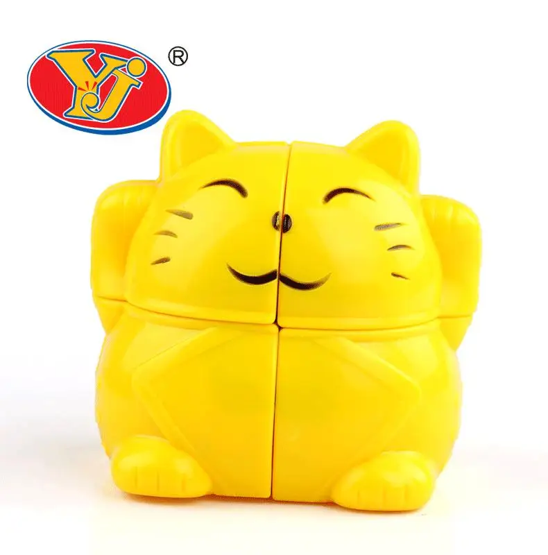 Yongjun Zhaocai Cat Lucky Cat 2x2x2 волшебный куб головоломка на скорость Развивающие игрушки для детей