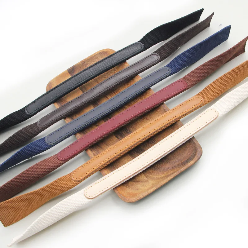 Genuine Leather Canvas Handle Bag Handle Diy Handbag Accessories Purse