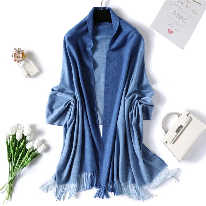 Designer 2019 winter scarf for women luxury brand cashmere scarves lady