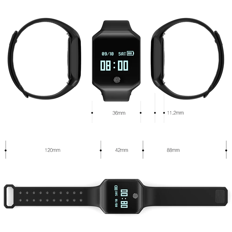  Smart Bracelet Z66 Waterproof Pedometer Men Band Heart Rate Blood Pressure Monitor Sport Sleep Trac