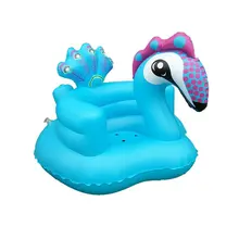 Симпатичное Надувное детское безопасное сиденье из ПВХ, регулируемый плавательный бассейн для малышей, купальная ванна, сиденье для бассейна, поплавок, игрушки для купания