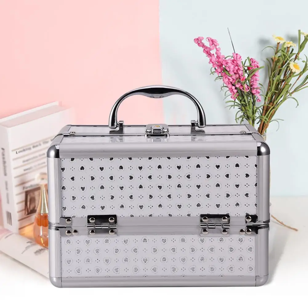 

Cosmetic Case Cosmetic Bag Suitcase Makeup Tool Jewelry Storage Box Nail Box Pedicure Health Care Box Organizer