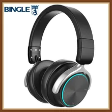 Bingle Q3 Лучший Премиум металлический съемный микрофон RGB светодиодный светильник над ухом с шумоподавлением Беспроводная bluetooth-гарнитура головные телефоны