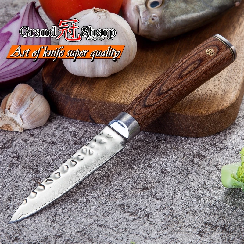 Дамаск Кухня Ножи японский Дамаск Сталь для очистки овощей Ножи vg10 Кухня ножей овощи, фрукты Кухня инструменты Нержавеющая сталь